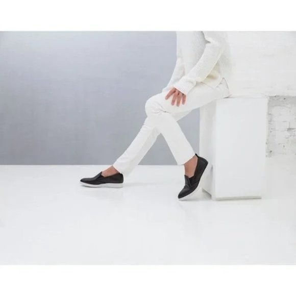 Everlane The Leather Street Shoe in Black New Womens Wedge Loafer - Picture 11 of 13